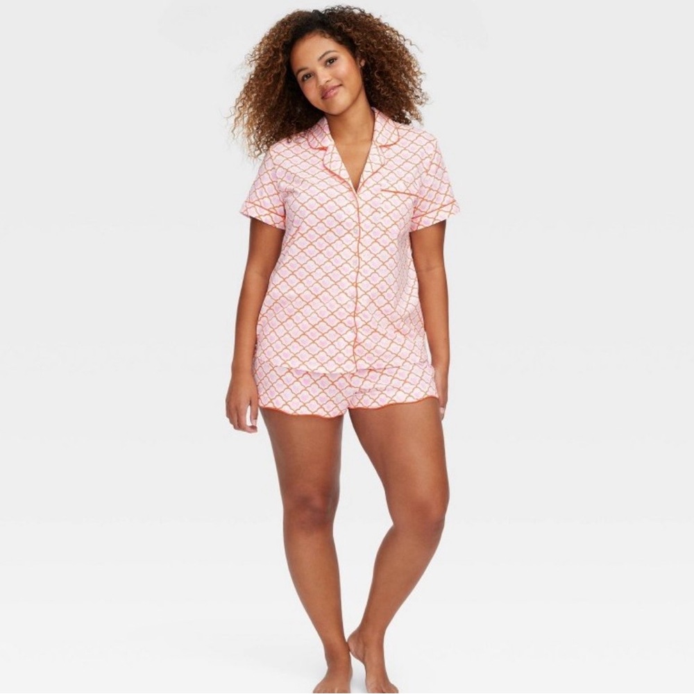 Roller Rabbit x Target Geo Hearts Short Pajama Set
